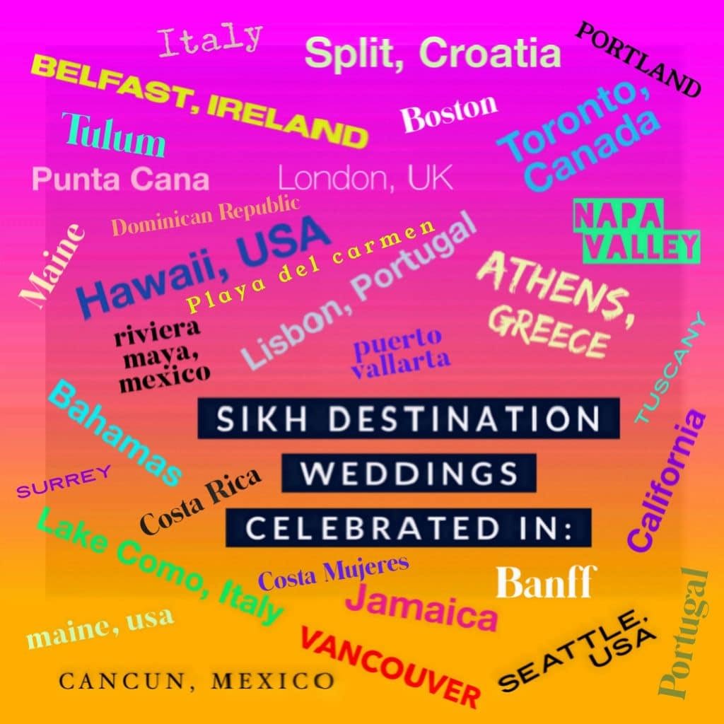 Outdoor Sikh Destination Wedding